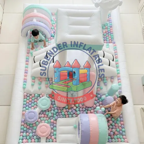 PASTEL SPLASH PAD 15FT BY 25FT BY 8 FT