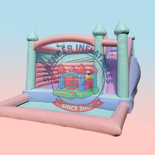 PASTEL BOUNCY WITH BALL POOL