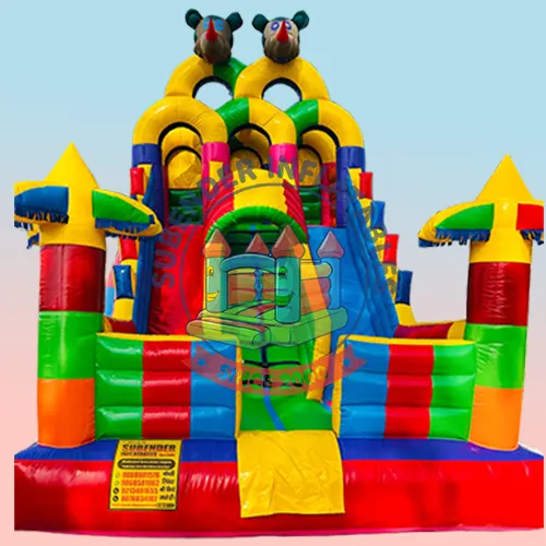 3 LANE 12 BY 20 FT MICKY MOUSE JHOOLA