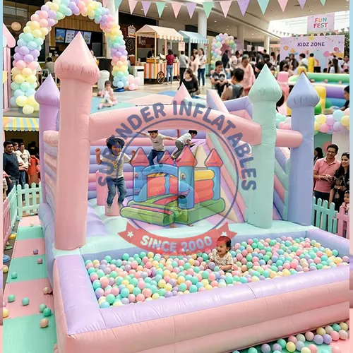 PASTEL BOUNCY CASTLES