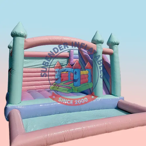 PASTEL BOUNCY WITH BALL POOL